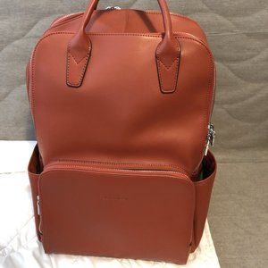 leather laptop backpack